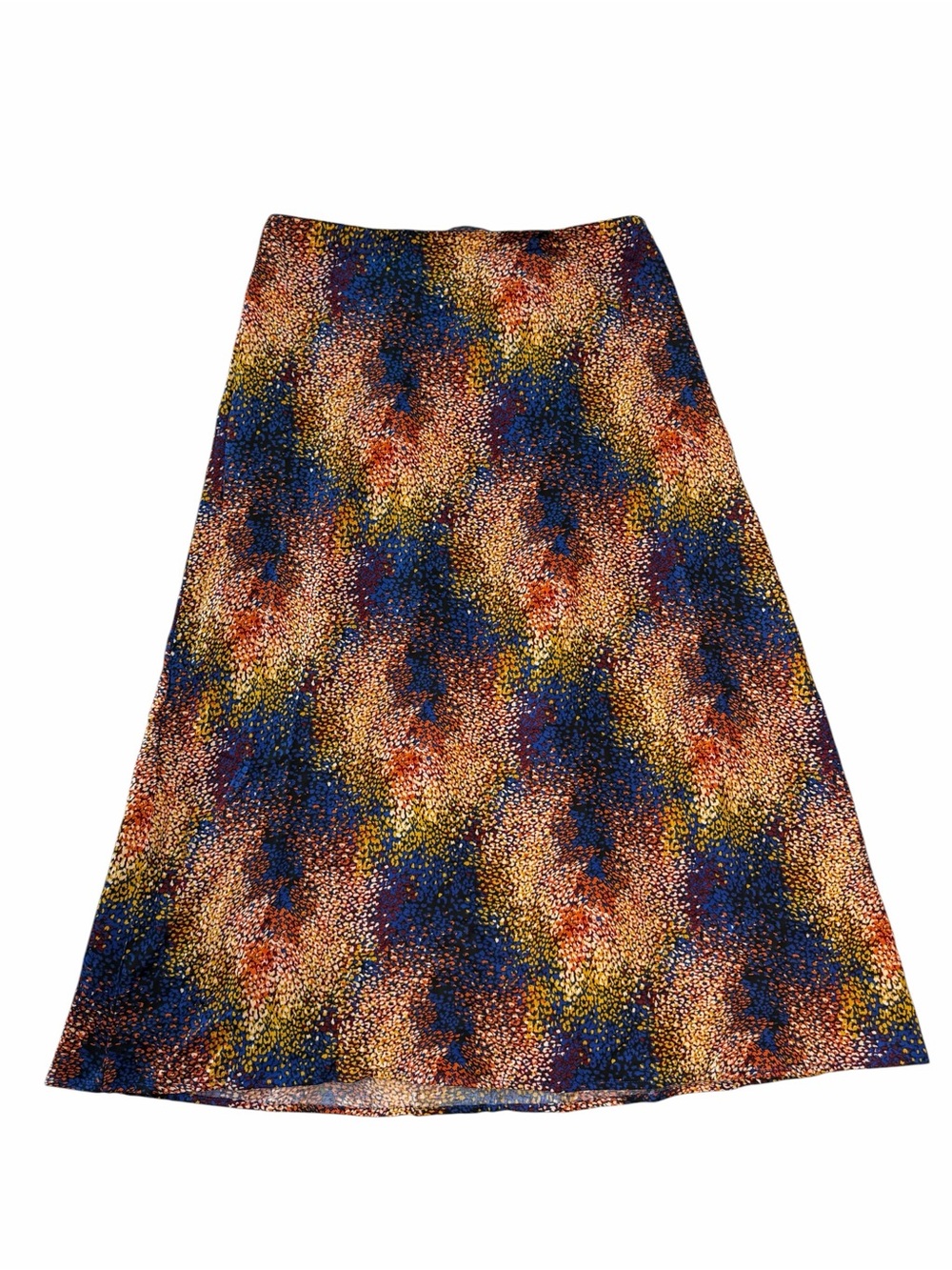 Time and Tru Multicolor Abstract Dot A-Line Skirt